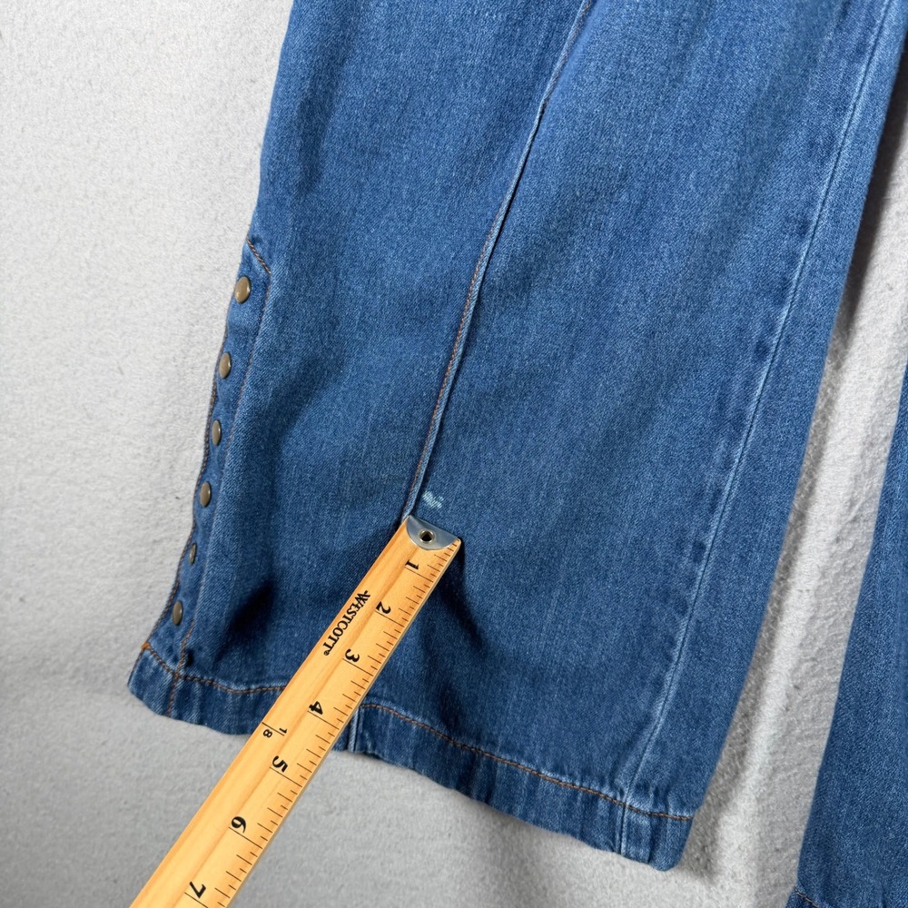 Pilcro and the Letterpress Anthropologie Wide Leg Seam Detail Jeans Blue 28 - Picture 9 of 16